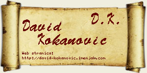 David Kokanović vizit kartica